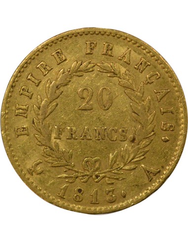 Roi d'Italie Empire 20 francs Or 1813 A - Paris