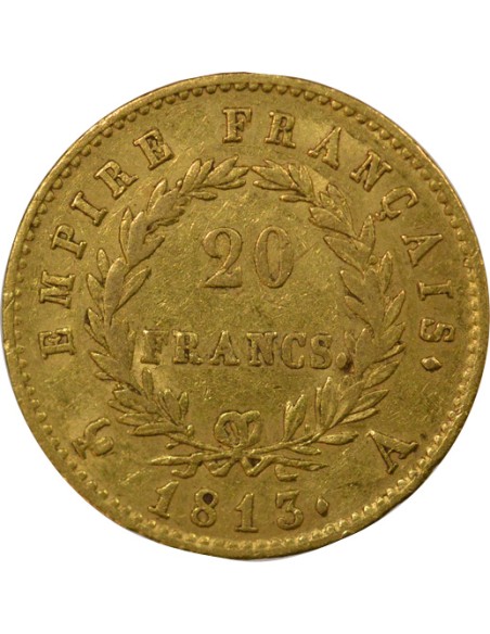 Roi d'Italie Empire 20 francs Or 1813 A - Paris
