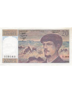 20 Francs - Debussy - 1980 - Série Y.004 20 francs 1980