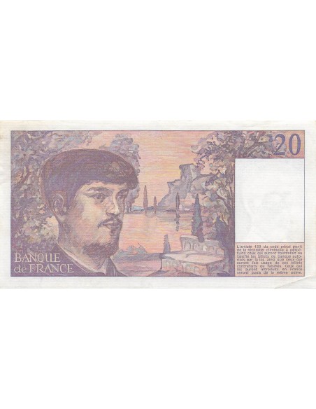 20 Francs - Debussy - 1980 - Série Y.004 20 francs 1980