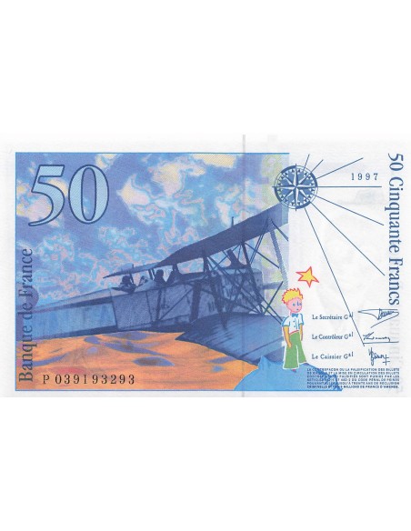 50 Francs - Saint-Exupery - 1997 - Série P.039 50 francs 1997