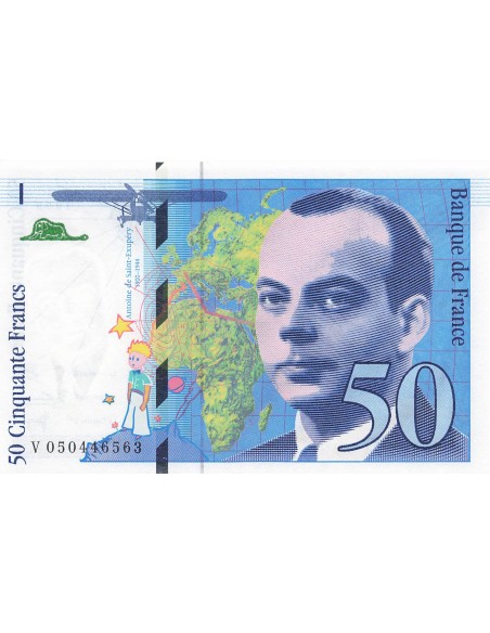 50 Francs - Saint-Exupery - 1999 - Série V.050 50 francs 1999