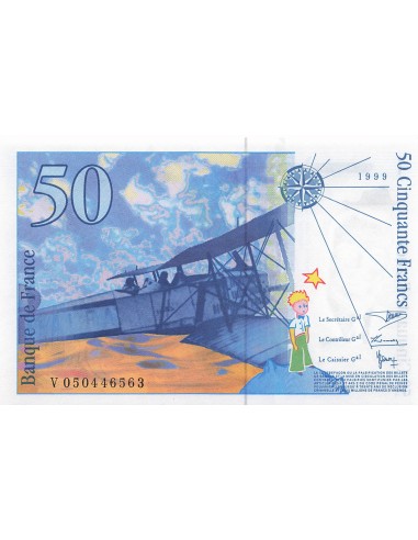 50 Francs - Saint-Exupery - 1999 - Série V.050 50 francs 1999