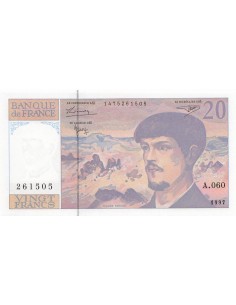 20 Francs - Debussy - 1997 - Série A.060 20 francs 1997