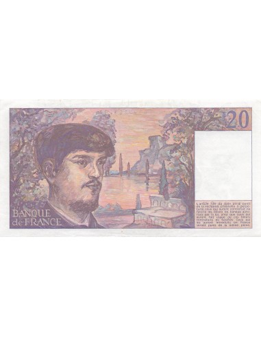 20 Francs - Debussy - 1984 - Série H.014 20 francs 1984