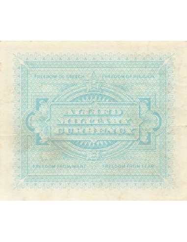 Italie 5 Lire - Impression américaine - 1943 - P.M12a 5 lire 1943