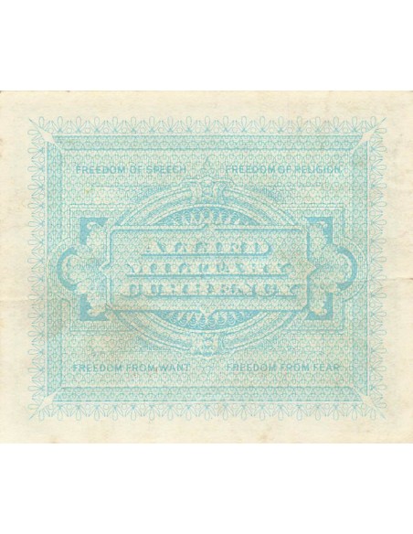 Italie 5 Lire - Impression américaine - 1943 - P.M12a 5 lire 1943