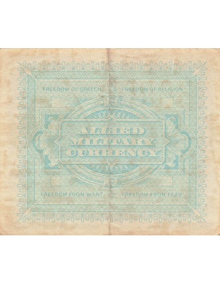 Italie 1 Lira - Impression américaine - 1943 - P.M10 1 lira 1943