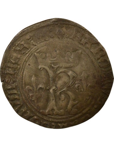 Charles VIII - Karolus - 1491 / 1498 R Rennes 1 carolus Billon 1491-1498 9 Rennes