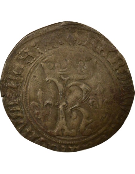 Charles VIII - Karolus - 1491 / 1498 R Rennes 1 carolus Billon 1491-1498 9 Rennes