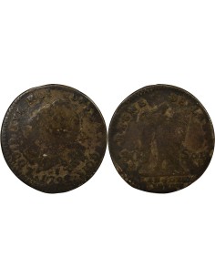 Louis XVI au Génie 30 sols Argent 1792 I Limoges