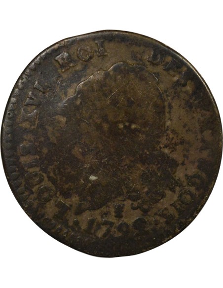 Louis XVI au Génie 30 sols Argent 1792 I Limoges