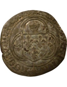 Charles VIII A la Couronne 1 blanc Billon 1491-1498 9 Rennes 2