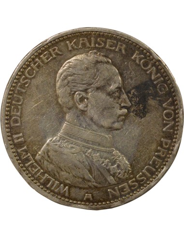 Etats Allemands (Prusse) Guillaume II de Prusse Guillaume II - 5 Mark Argent - 1914 A Berlin 5 mark Argent 1914 A Berlin