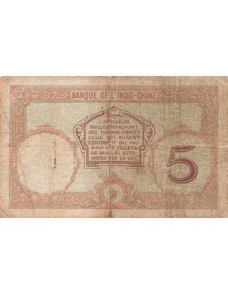 Nouvelles Hébrides 5 Francs - ND (1941) - P.4b 5 francs 1941