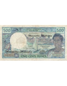 Nouvelles Hébrides 500 Francs - Polynésien - ND (1970) - P.19a 500 francs 1970