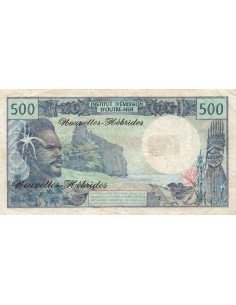 Nouvelles Hébrides 500 Francs - Polynésien - ND (1970) - P.19a 500 francs 1970 2