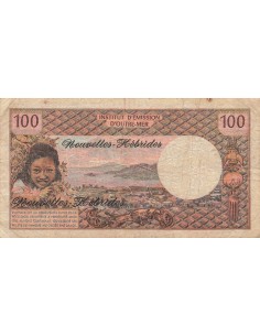 Nouvelles Hébrides 100 Francs - ND (1975) - P.18c 100 francs 1975 2