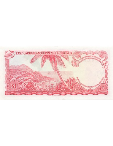 Reine d'Angleterre et du Commonwealth 1 Dollar - Saint-Vincent - ND (1965) - P.13o 1 dollar 1965