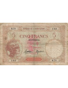Nouvelles Hébrides 5 Francs - ND (1941) - P.4b 5 francs 1941