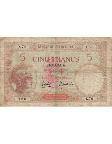 Nouvelles Hébrides 5 Francs - ND (1941) - P.4b 5 francs 1941