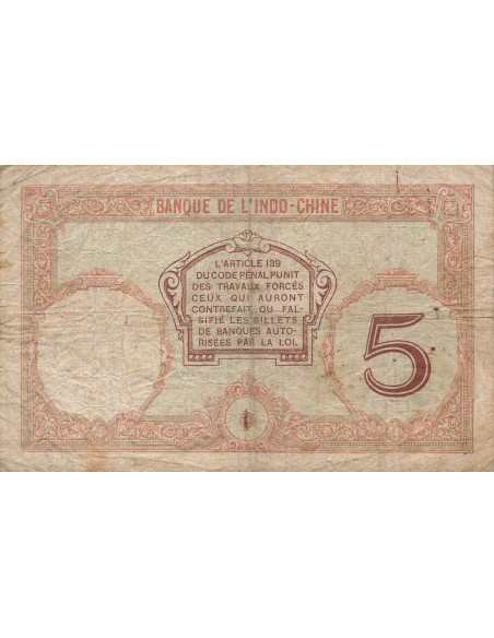 Nouvelles Hébrides 5 Francs - ND (1941) - P.4b 5 francs 1941