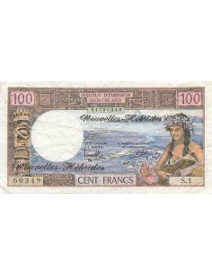 Nouvelles Hébrides 100 Francs - ND (1977) - P.18d 100 francs 1977