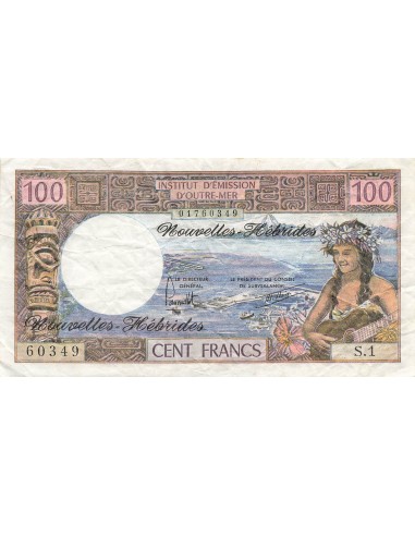 Nouvelles Hébrides 100 Francs - ND (1977) - P.18d 100 francs 1977