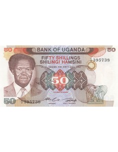 Ouganda 50 Shillings - ND (1985) - P.20 50 shillings 1985