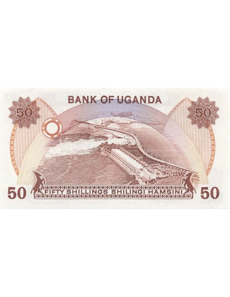 Ouganda 50 Shillings - ND (1985) - P.20 50 shillings 1985