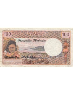 Nouvelles Hébrides 100 Francs - ND (1977) - P.18d 100 francs 1977 2