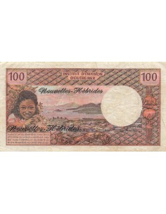 Nouvelles Hébrides 100 Francs - ND (1975) - P.18c 100 francs 1975 2