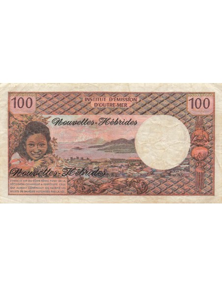 Nouvelles Hébrides 100 Francs - ND (1975) - P.18c 100 francs 1975