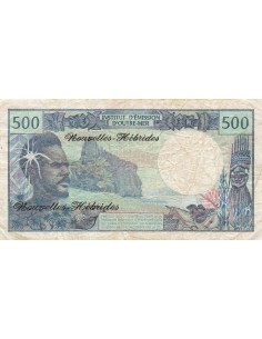 Nouvelles Hébrides 500 Francs - Polynésien - ND (1970) - P.19a 500 francs 1970 2