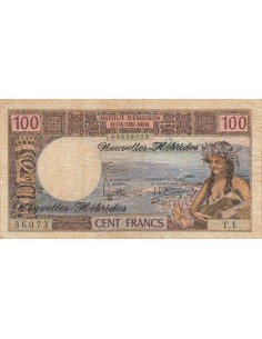Nouvelles Hébrides 100 Francs - ND (1975) - P.18c 100 francs 1975