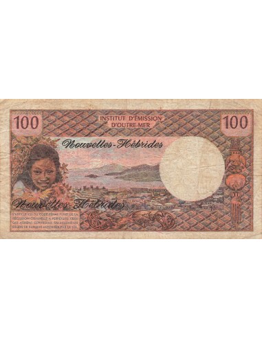 Nouvelles Hébrides 100 Francs - ND (1975) - P.18c 100 francs 1975
