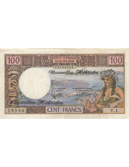 Nouvelles Hébrides 100 Francs - ND (1975) - P.18c 100 francs 1975
