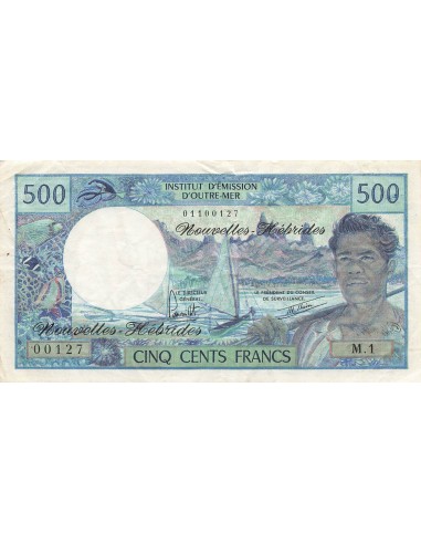 Nouvelles Hébrides 500 Francs - Polynésien - ND (1979) - P.19b 500 francs 1979