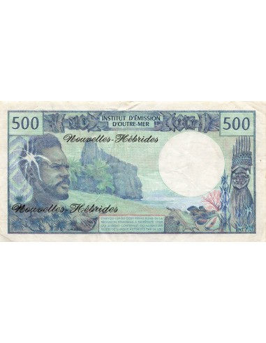 Nouvelles Hébrides 500 Francs - Polynésien - ND (1979) - P.19b 500 francs 1979