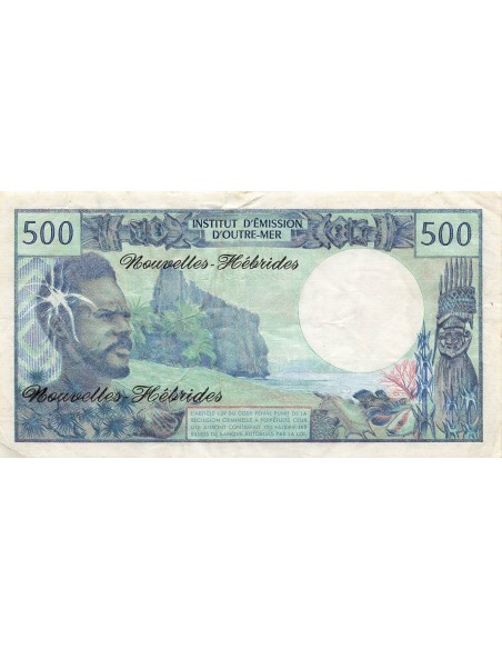 Nouvelles Hébrides 500 Francs - Polynésien - ND (1979) - P.19b 500 francs 1979