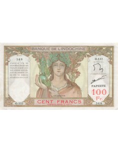 Tahiti 100 Francs - ND (1956-1961) - P.14d 100 francs 1956