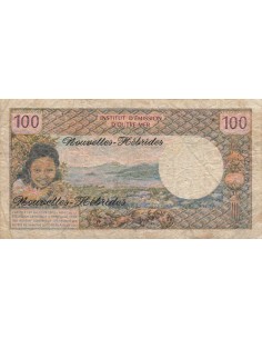 Nouvelles Hébrides 100 Francs - ND (1970) - P.18a 100 francs 1970 2