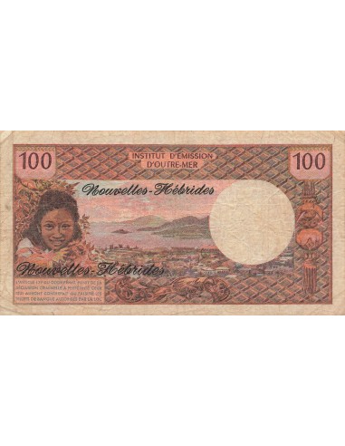 Nouvelles Hébrides 100 Francs - ND (1975) - P.18c 100 francs 1975