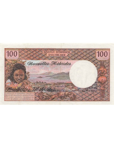 Nouvelles Hébrides 100 Francs - ND (1977) - P.18d 100 francs 1977