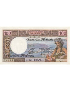 Nouvelles Hébrides 100 Francs - ND (1977) - P.18d 100 francs 1977 2