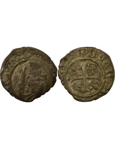 Charles VIII 2e Type 1 hardi Billon 1488-1498 K Bordeaux