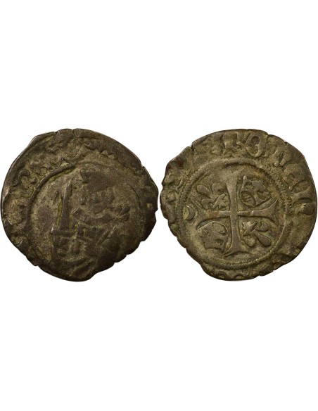 Charles VIII 2e Type 1 hardi Billon 1488-1498 K Bordeaux