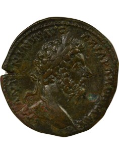 Rome Empire Marc Aurèle Victoria 1 sesterce Laiton 168 R Rome 2