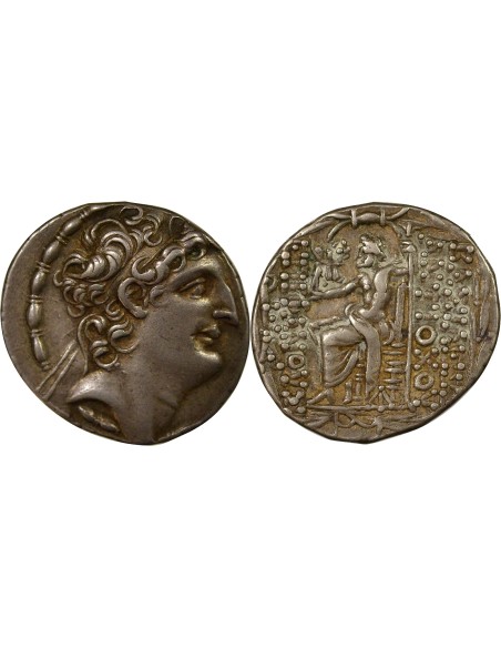 Grèce (Royaume Seleucide) Antiochos VIII Zeus Nicéphore 1 tétradrachme Argent 109-96 Av JC Antioche
