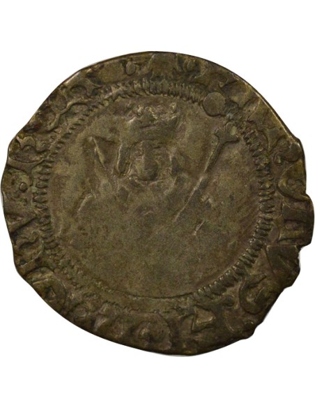 Charles VIII - Hardi - 1491 / 1498 n Nantes 1 hardi Billon 1491-1498 T Nantes